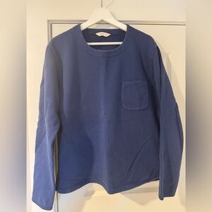 Folk Blue Men's Sweater